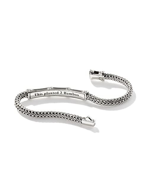 John Hardy WOMEN's Bamboo Silver Station Bracelet