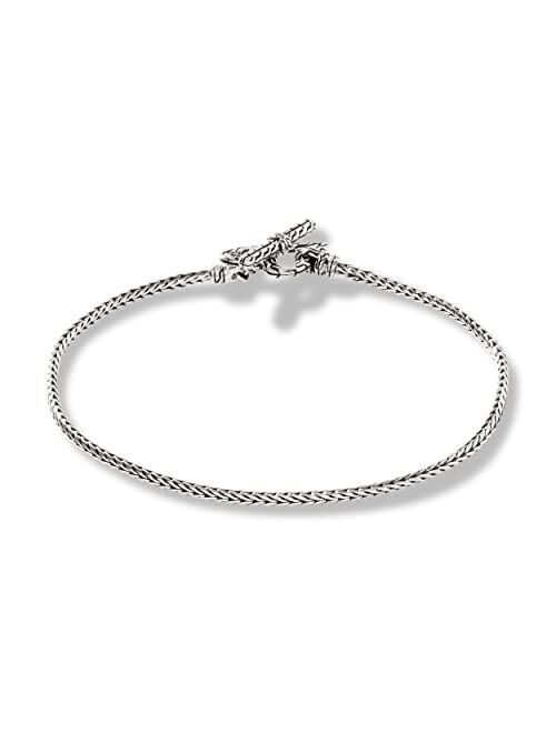 John Hardy Classic Chain Manah Foxtail Chain Heart Bracelet