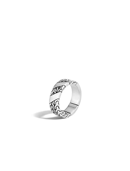 John Hardy Classic Chain Silver 7mm Band Ring