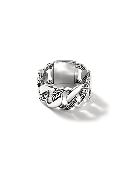 John Hardy Classic Chain Silver 11mm Band Ring