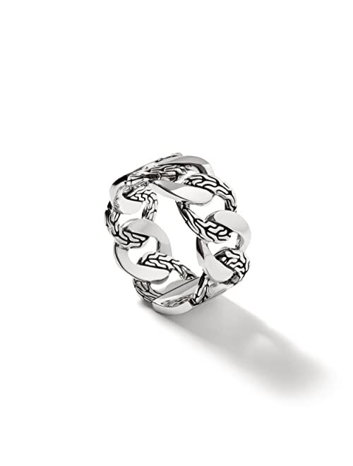 John Hardy Classic Chain Silver 11mm Band Ring