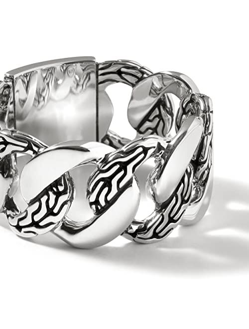 John Hardy Classic Chain Silver 11mm Band Ring