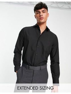 regular fit shirt in black