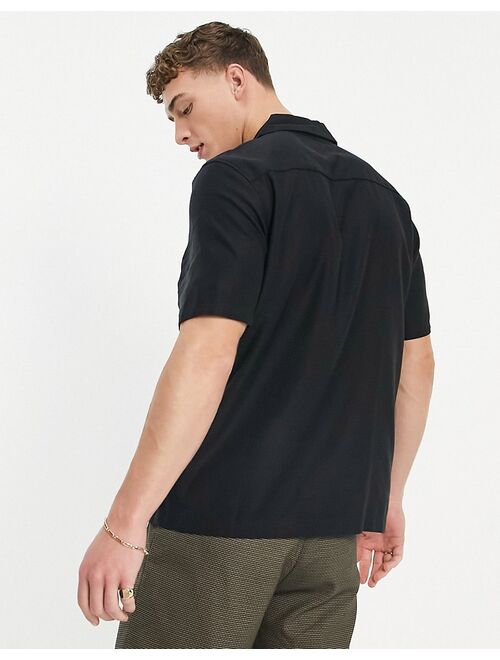 Weekday chill short sleeve shirt in black