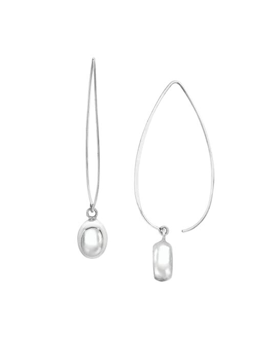 Silpada 'Wire Drop' Earrings in Rhodium-Plated Sterling Silver