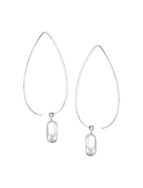 Silpada 'Wire Drop' Earrings in Rhodium-Plated Sterling Silver