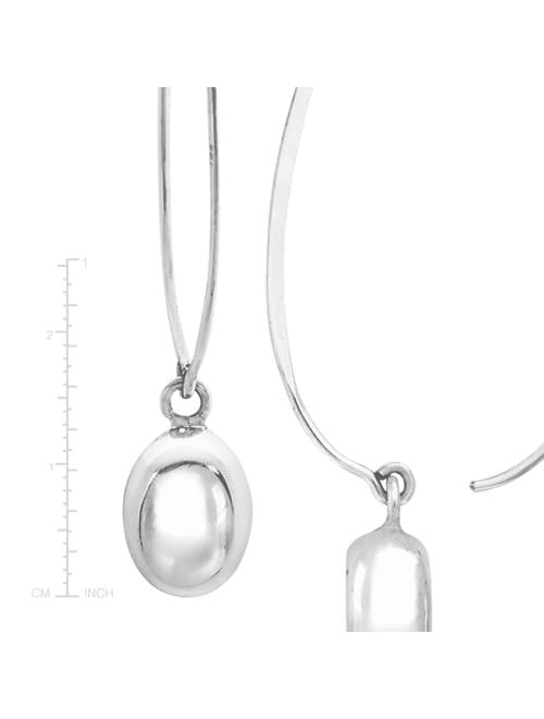 Silpada 'Wire Drop' Earrings in Rhodium-Plated Sterling Silver