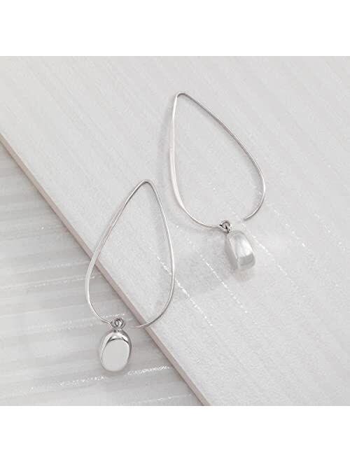 Silpada 'Wire Drop' Earrings in Rhodium-Plated Sterling Silver