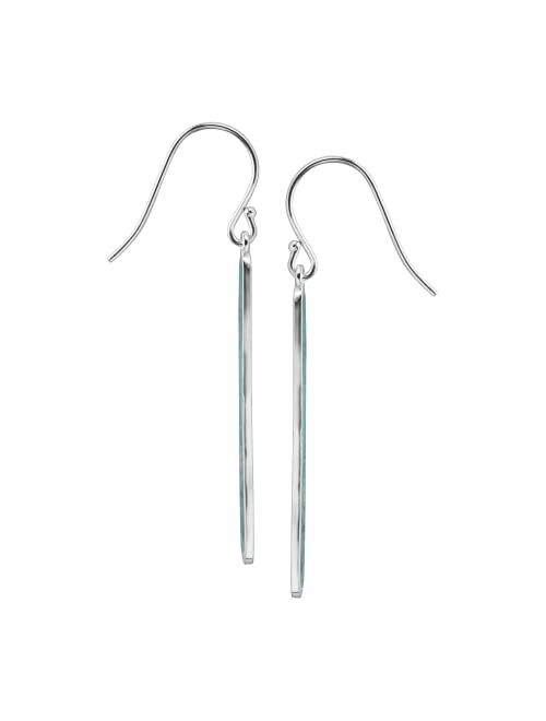 Silpada 'Turquoise Drop' Compressed Turquoise Drop Earrings in Sterling Silver