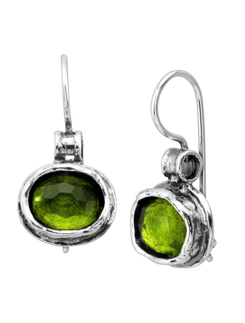 Silpada 'Daintree' Natural Green Quartz Drop Earrings in Sterling Silver