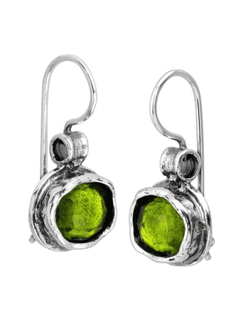 Silpada 'Daintree' Natural Green Quartz Drop Earrings in Sterling Silver