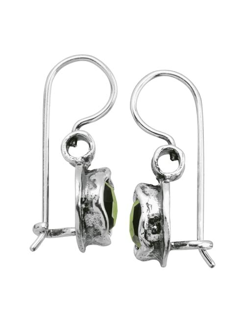 Silpada 'Daintree' Natural Green Quartz Drop Earrings in Sterling Silver