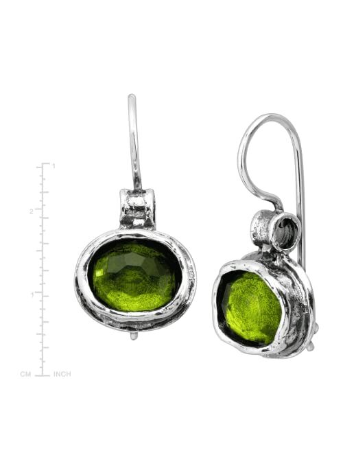 Silpada 'Daintree' Natural Green Quartz Drop Earrings in Sterling Silver