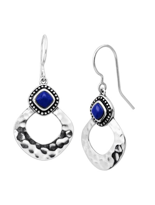 Silpada 'Atacama' Natural Lapis Drop Earrings in Sterling Silver