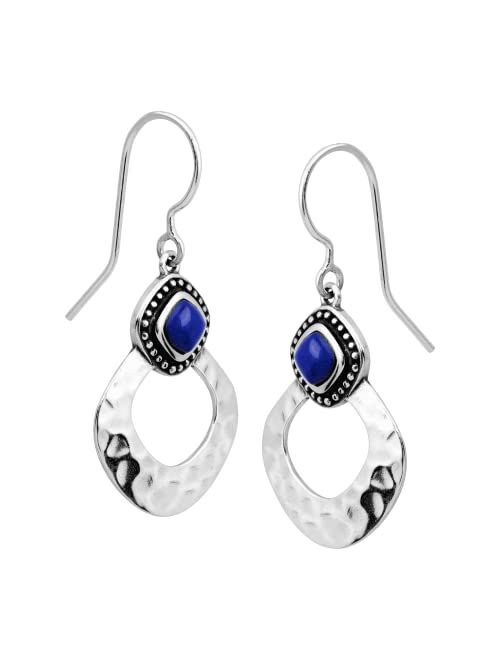 Silpada 'Atacama' Natural Lapis Drop Earrings in Sterling Silver