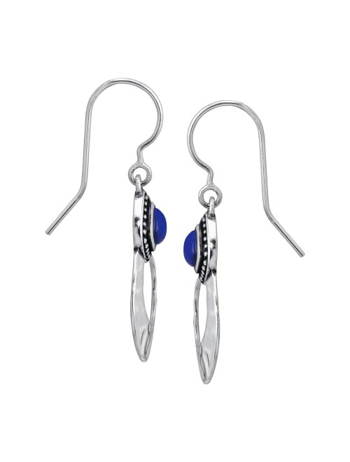 Silpada 'Atacama' Natural Lapis Drop Earrings in Sterling Silver