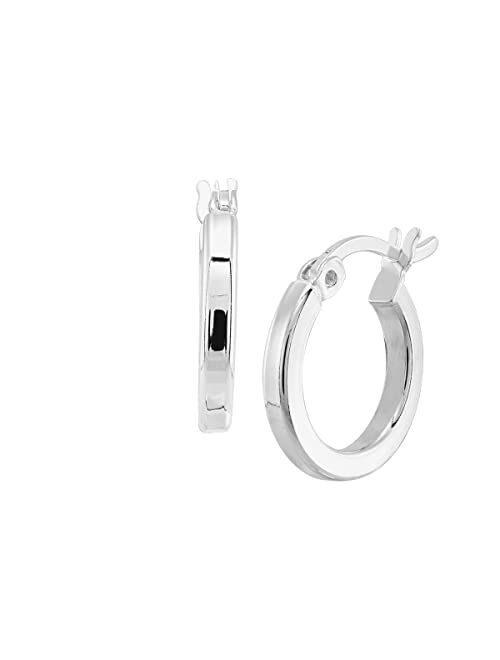 Silpada 'Squared Off' Hoop Earrings in Sterling Silver