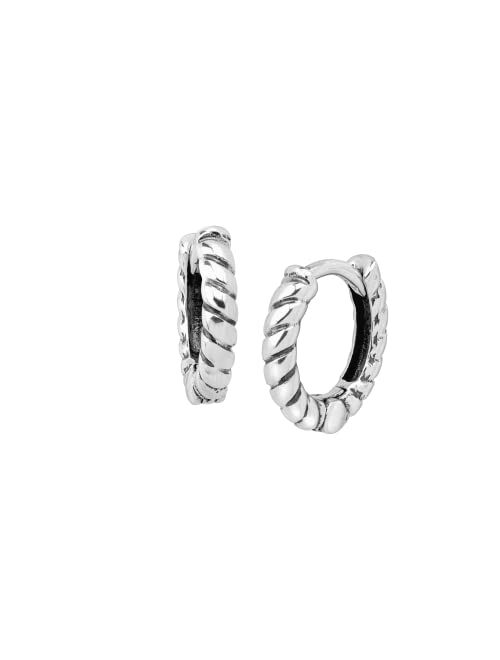 Silpada 'Soleil' Twisted Hoop Earrings in Sterling Silver