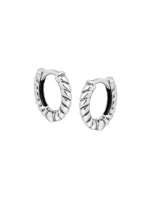 Silpada 'Soleil' Twisted Hoop Earrings in Sterling Silver