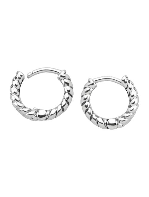 Silpada 'Soleil' Twisted Hoop Earrings in Sterling Silver