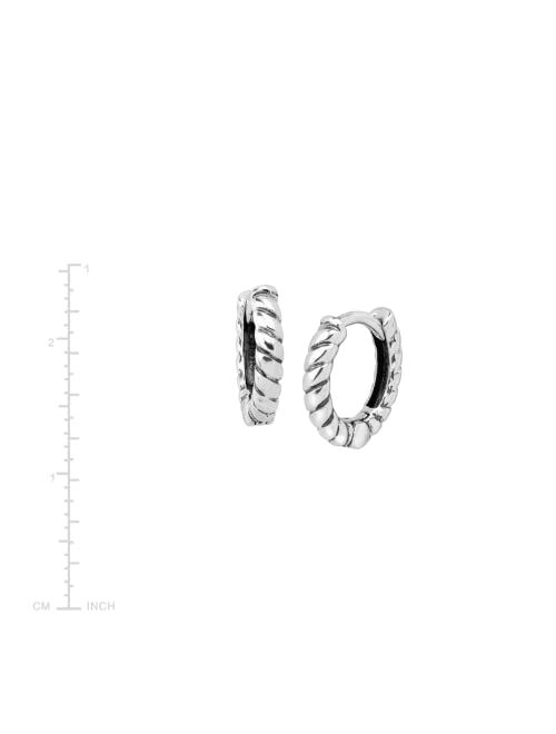 Silpada 'Soleil' Twisted Hoop Earrings in Sterling Silver