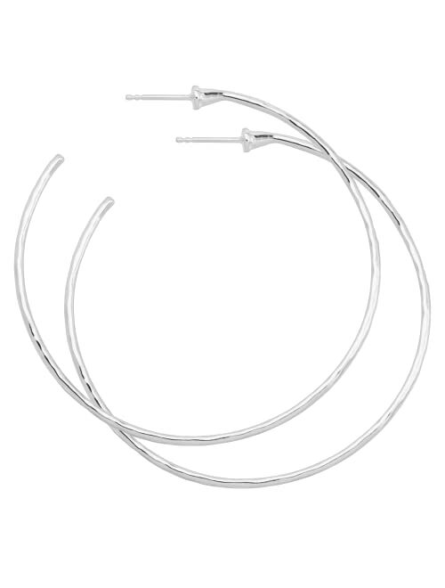 Silpada 'Essential' Hammered Hoop Earrings in Sterling Silver