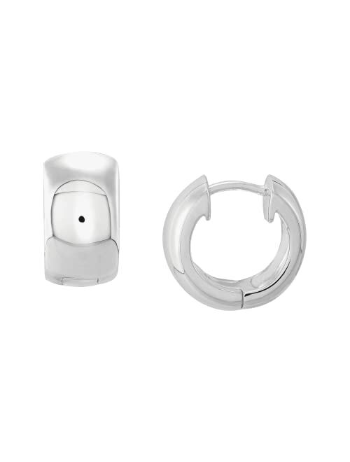 Silpada 'Wide Horizons' Huggie Hoop Earrings in Sterling Silver