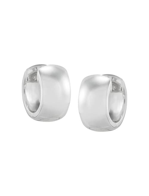 Silpada 'Wide Horizons' Huggie Hoop Earrings in Sterling Silver