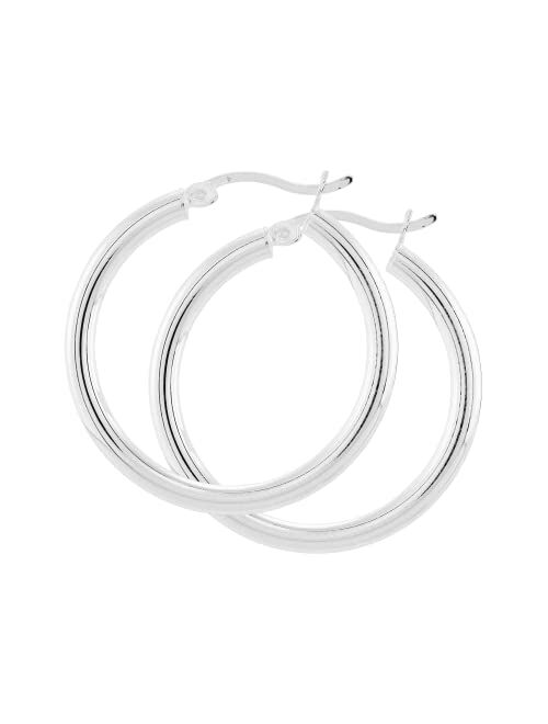 Silpada 'Ringmaster' Hoop Earrings in Sterling Silver