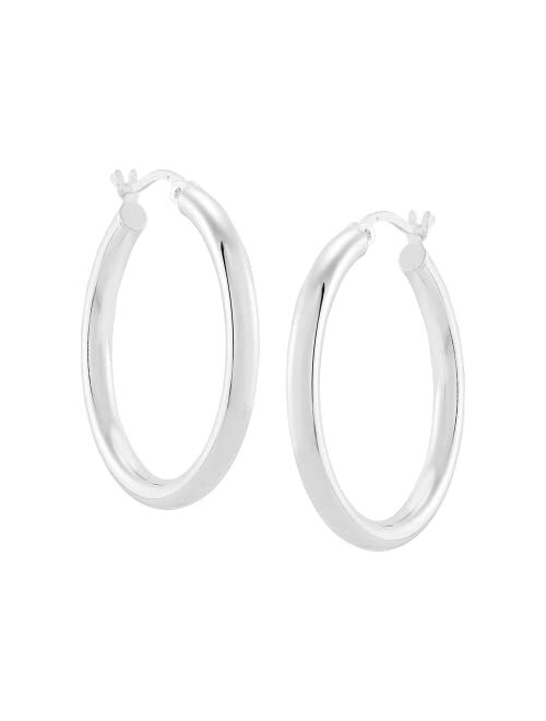 Silpada 'Ringmaster' Hoop Earrings in Sterling Silver