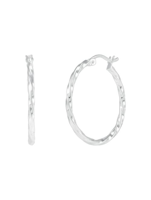 Silpada 'Endless Twists' Hoop Earrings in Sterling Silver