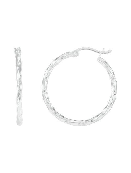 Silpada 'Endless Twists' Hoop Earrings in Sterling Silver