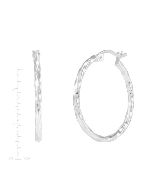 Silpada 'Endless Twists' Hoop Earrings in Sterling Silver