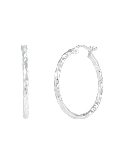 Silpada 'Endless Twists' Hoop Earrings in Sterling Silver