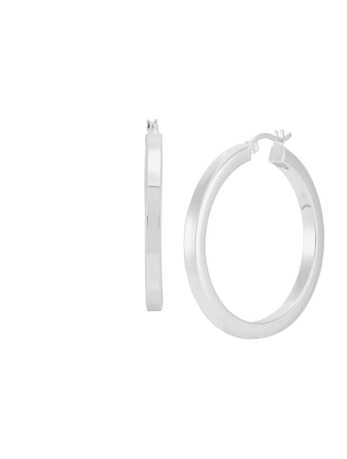 Silpada 'Rise and Shine' Tube Hoop Earrings