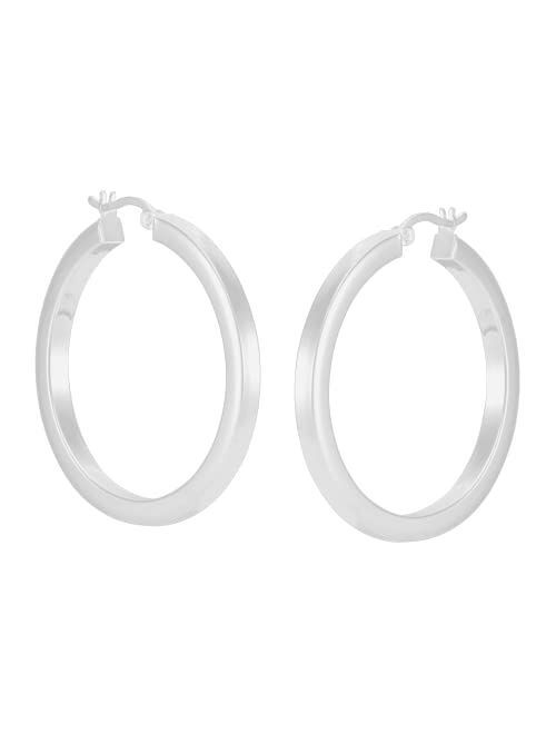 Silpada 'Rise and Shine' Tube Hoop Earrings