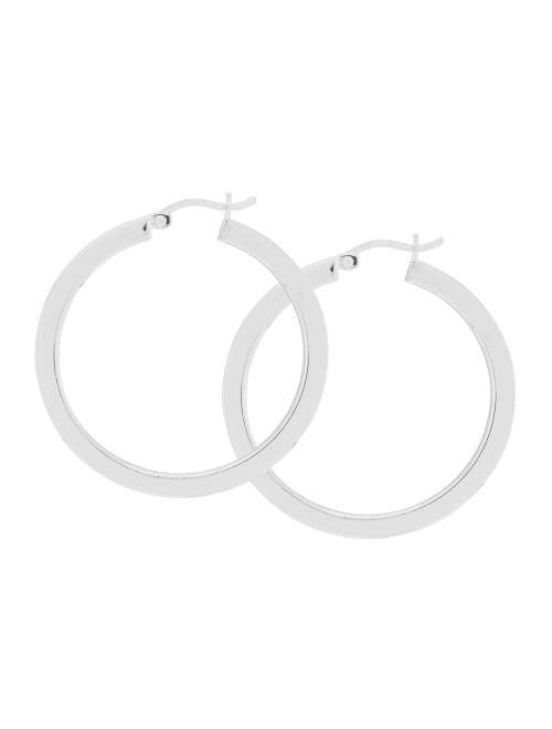 Silpada 'Rise and Shine' Tube Hoop Earrings