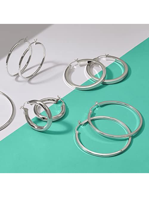 Silpada 'Rise and Shine' Tube Hoop Earrings