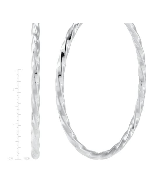 Silpada 'Rippling Effect' Hoop Earrings in Sterling Silver