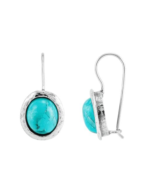 Silpada 'Blue Wave' Turquoise Drop Earrings in Sterling Silver