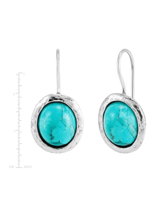 Silpada 'Blue Wave' Turquoise Drop Earrings in Sterling Silver