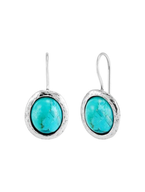 Silpada 'Blue Wave' Turquoise Drop Earrings in Sterling Silver