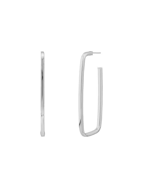 Silpada 'It's in Style' Hoop Earrings in Sterling Silver