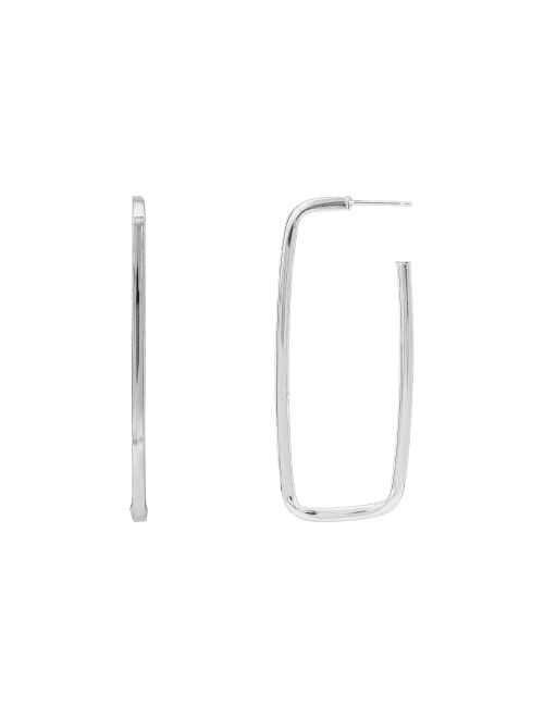 Silpada 'It's in Style' Hoop Earrings in Sterling Silver