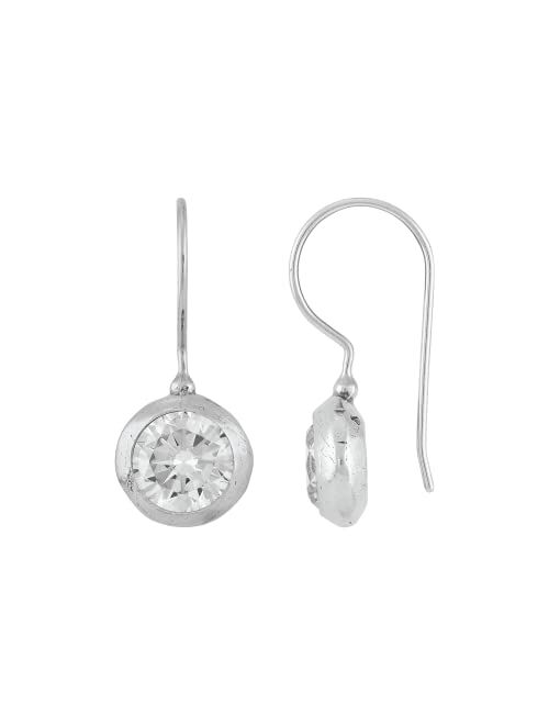 Silpada 'Special Sparkle' Cubic Zirconia Dangle Earrings in Sterling Silver