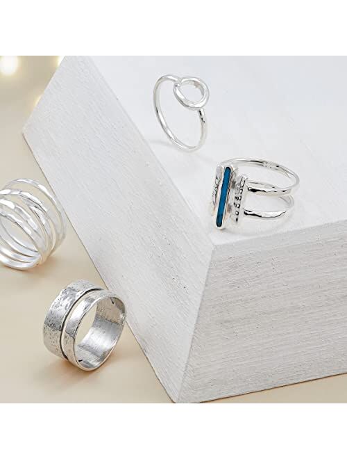 Silpada 'Double Spaced' Two Bar Ring in Sterling Silver