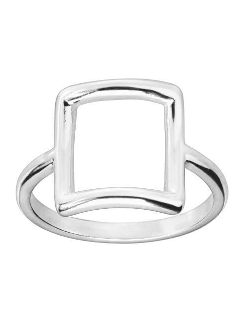 Silpada 'Catuskoti' Open Square Ring in Sterling Silver