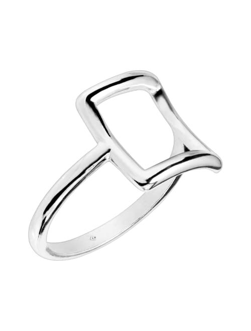 Silpada 'Catuskoti' Open Square Ring in Sterling Silver