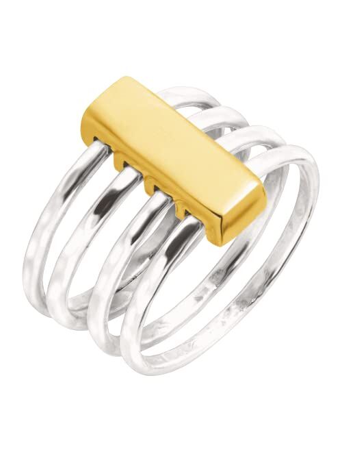 Silpada 'Agility' Ring in Sterling Silver and Brass