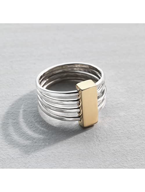 Silpada 'Agility' Ring in Sterling Silver and Brass